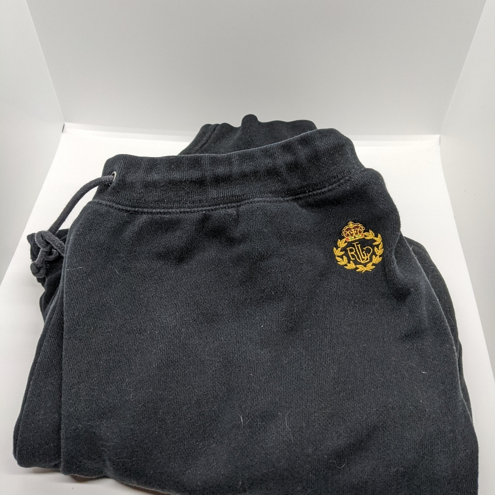 Ralph Lauren Womens Size Large L Sweat Pants Black